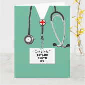 ナース卒業おめでとう カード (黄色い花)