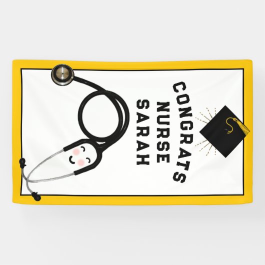 ナース卒業おめでとう 横断幕 (横)