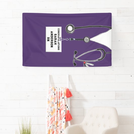 ナース卒業おめでとう 横断幕 (インサイチュ)