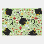 ナース卒業ギフト包装紙シート ラッピングペーパーシート (正面2)