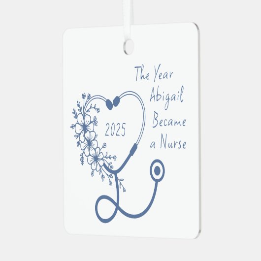 ナース卒業クラス2025 メタルオーナメント (正面左)