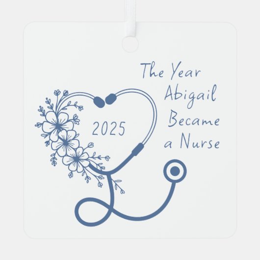 ナース卒業クラス2025 メタルオーナメント (裏面)