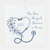 ナース卒業クラス2025 メタルオーナメント (正面)
