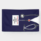 ナース卒業パーティおめでとうバナー 横断幕 (横)