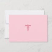 ナース卒業パーティフラットサンキューカード サンキューカード (裏面)