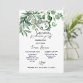 ナース卒業パーティユーカリプスグリーンリー 招待状 (スタンド正面)