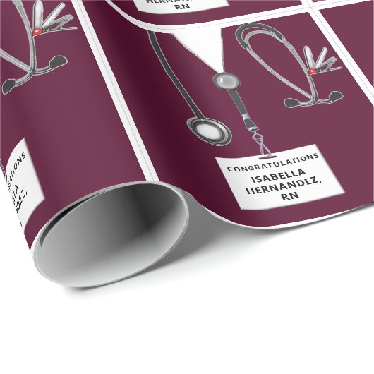 ナース卒業パーティラッピング紙 ラッピングペーパー (ロールコーナー)