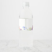 ナース卒業パーティワイルドフラワー ペットボトルラベル (裏面)