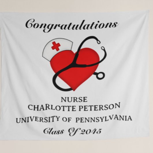 ナース卒業パーティーバックドロップ タペストリー