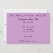 ナース卒業パーティー招待状2012 招待状 (裏面)