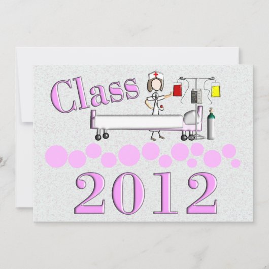 ナース卒業パーティー招待状2012 招待状 (正面)