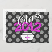 ナース卒業パーティー招待状2012 招待状 (正面/裏面)