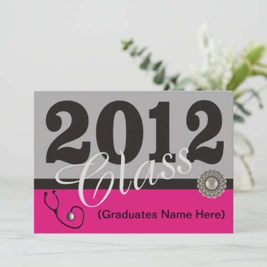 ナース卒業パーティー招待状2012 招待状 (スタンド正面)