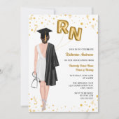 ナース卒業パーティー招待状 招待状 (正面)