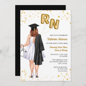 ナース卒業パーティー招待状 招待状 (正面/裏面)