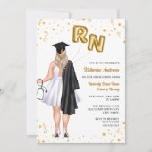 ナース卒業パーティー招待状 招待状 (正面)