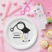 ナース卒業パーティー紙プレートナプキンス ペーパープレート (パーティー)