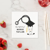 ナース卒業パーティー紙プレート スタンダードカクテルナプキン (インサイチュ)