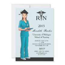 ナース卒業パーティ招待状