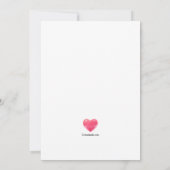 ナース卒業ピンク招待状 招待状 (裏面)