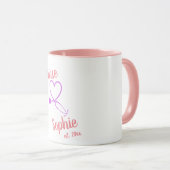 ナース卒業マグギフトパーソナライズされた名の追加 マグカップ (正面右)