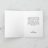 ナース卒業レインボーグリッターカーパーソナライズされたド カード (内部)