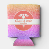 ナース卒業レインボーグリッターパーティーモノグラム 缶クーラー (裏面)