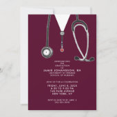 ナース卒業党招待状 招待状 (正面)