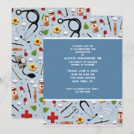ナース卒業党招待状 招待状
