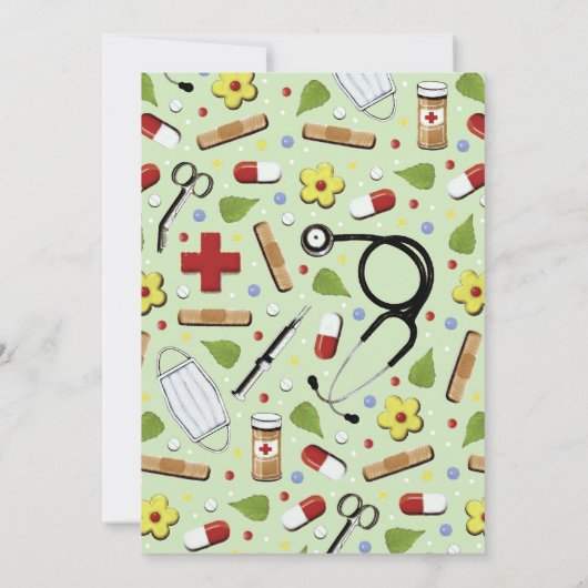 ナース卒業党招待状 招待状 (裏面)