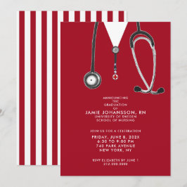 ナース卒業党招待状 招待状