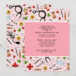 ナース卒業党招待状 招待状