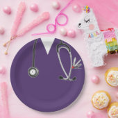 ナース卒業党紙プレート ペーパープレート (パーティー)