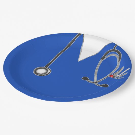 ナース卒業党紙プレート ペーパープレート (アングル)