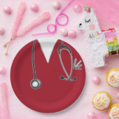 ナース卒業党紙プレート ペーパープレート (パーティー)