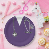 ナース卒業党紙プレート ペーパープレート (パーティー)