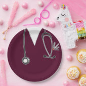 ナース卒業党紙プレート ペーパープレート (パーティー)