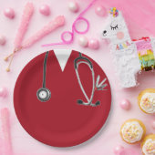 ナース卒業党紙プレート ペーパープレート (パーティー)