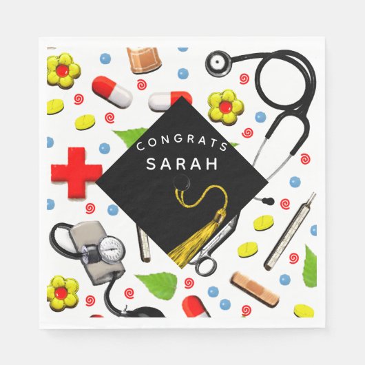 ナース卒業党 スタンダードランチョンナプキン (正面)