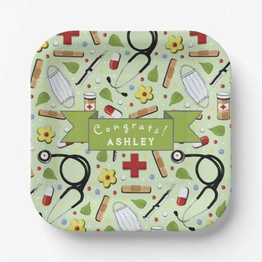 ナース卒業党 ペーパープレート (正面)