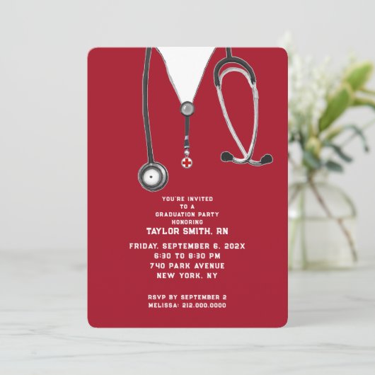 ナース卒業党 招待状 (スタンド正面)