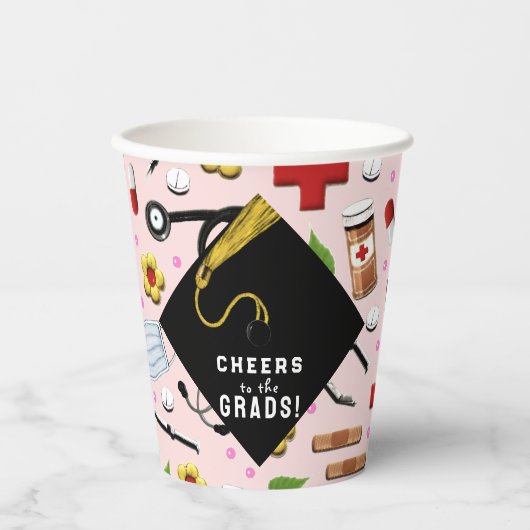 ナース卒業党 紙コップ (正面)