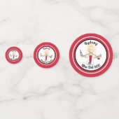 ナース卒業女漫画赤白パーティー コンフェッティ (裏面)