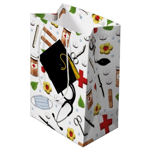 ナース卒業媒体抱き枕 ミディアムペーパーバッグ (裏面アングル)