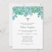 ナース卒業式またはRNピン留め式 招待状 (正面)