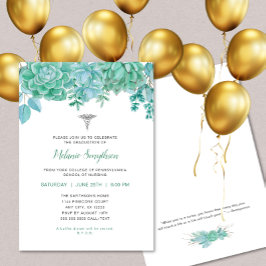 ナース卒業式またはRNピン留め式 招待状