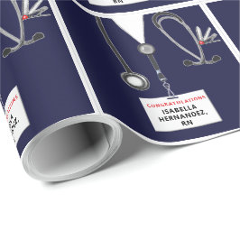 ナース卒業式プレゼント ラッピングペーパー