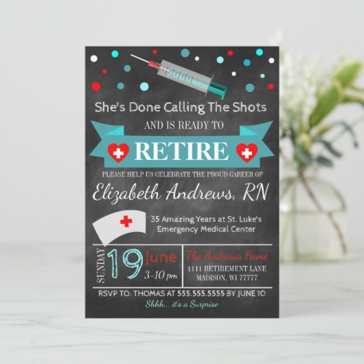 ナース卒業招待状 招待状 (スタンド正面)