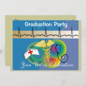 ナース卒業招待状 招待状 (正面/裏面)