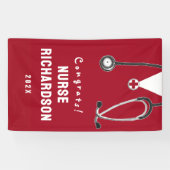 ナース卒業旗 横断幕 (横)